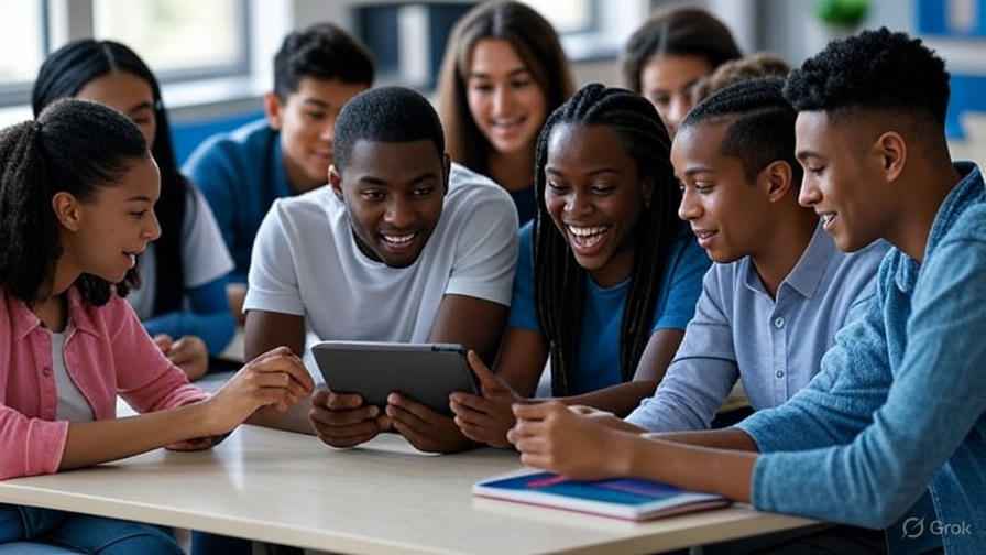 Students using best AI math apps 2025 for homework help and learning”